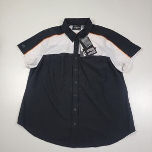 Harley-Davidson Women's Mechanic Button Up Short Sleeve Shirt 1W MSRP $90